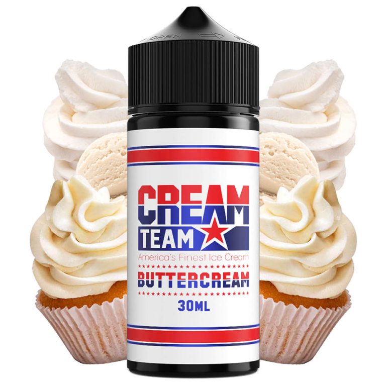 E-liquide CREAM TEAM BUTTERCREAM 100ml - Let's Vape Maroc-Boutique Australia