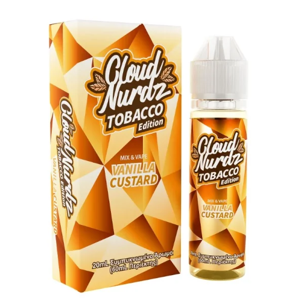 custard tobacco Cloud Nurdz Vanilla Custard Tobacco 20/60ml (Made in USA)