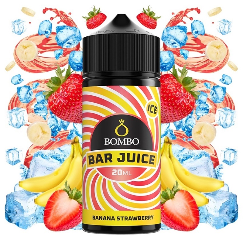 Banana Strawberry 20/120ml Bar Juice by Bombo